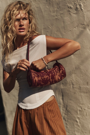 Bailey Beaded Barrel Bag