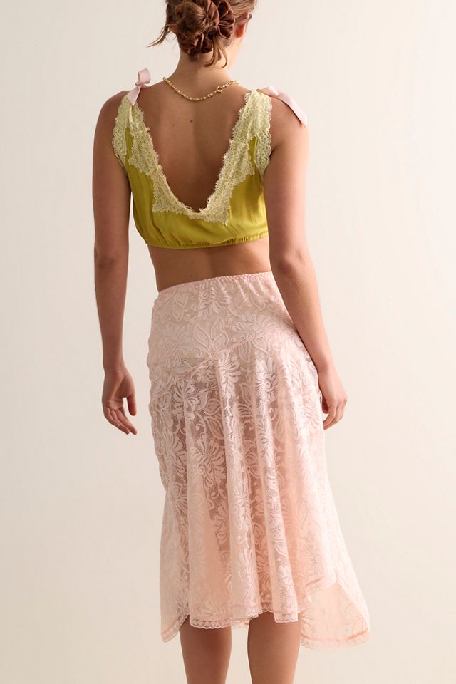 Sheer Emotion Midi Slip Skirt #1