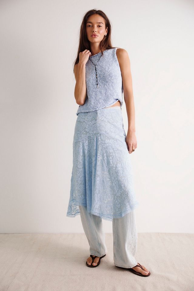 Sheer Emotion Midi Slip Skirt #5