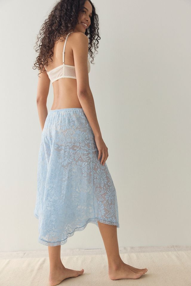 Sheer Emotion Midi Slip Skirt #4