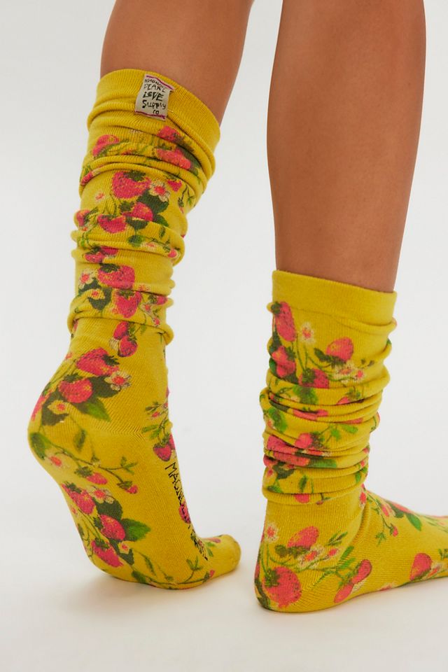 Magnolia Pearl Blossom Berry Over-The-Knee Socks #1