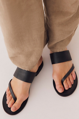 Sunfarer Asymmetric Sandals by Free People in Black, Size: US 9