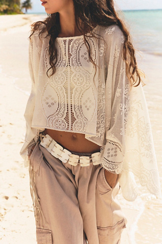 Elsa Poncho Jacket at Free People in Ivory