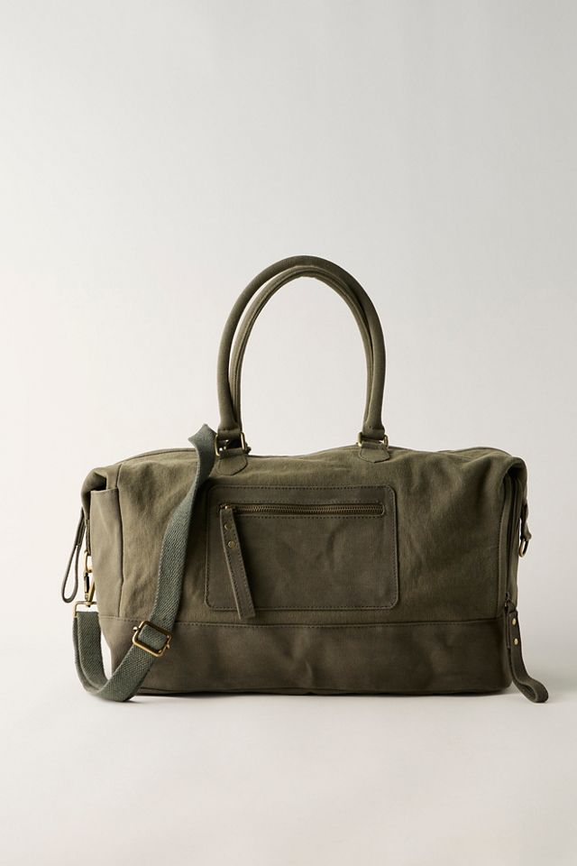Sac de week-end en toile lavée #1