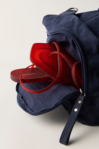 Женская сумка Free People Washed Canvas Weekender, цвет: Тёмно-синий — фото 2