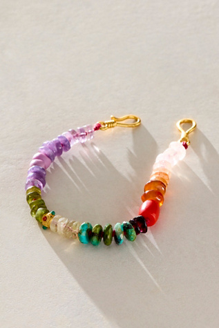Meredith Waterstraat Rainbow Bracelet at Free People in Gold