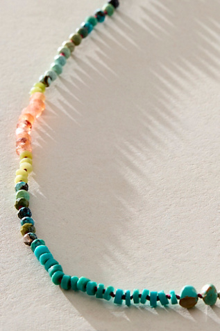 Женское колье Meredith Waterstraat Rainbow Stone, цвет: Разноцветный — фото 3