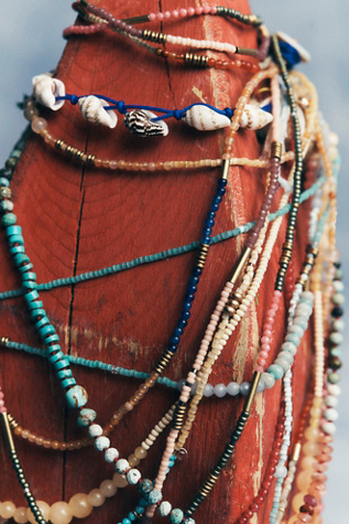 Meredith Waterstraat Stone Necklace at Free People in Rainbow
