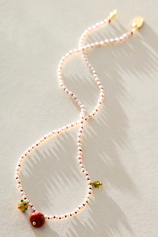 Meredith Waterstraat Charm Necklace at Free People in Pearl