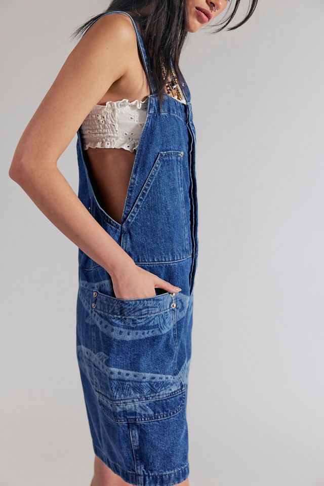 We The Free Set It Off Printed Shortalls #1