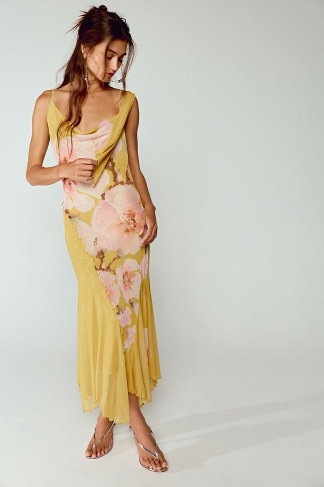 Robe midi à enfiler florale SAEMDI #2