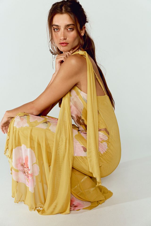 Robe midi à enfiler florale SAEMDI #3