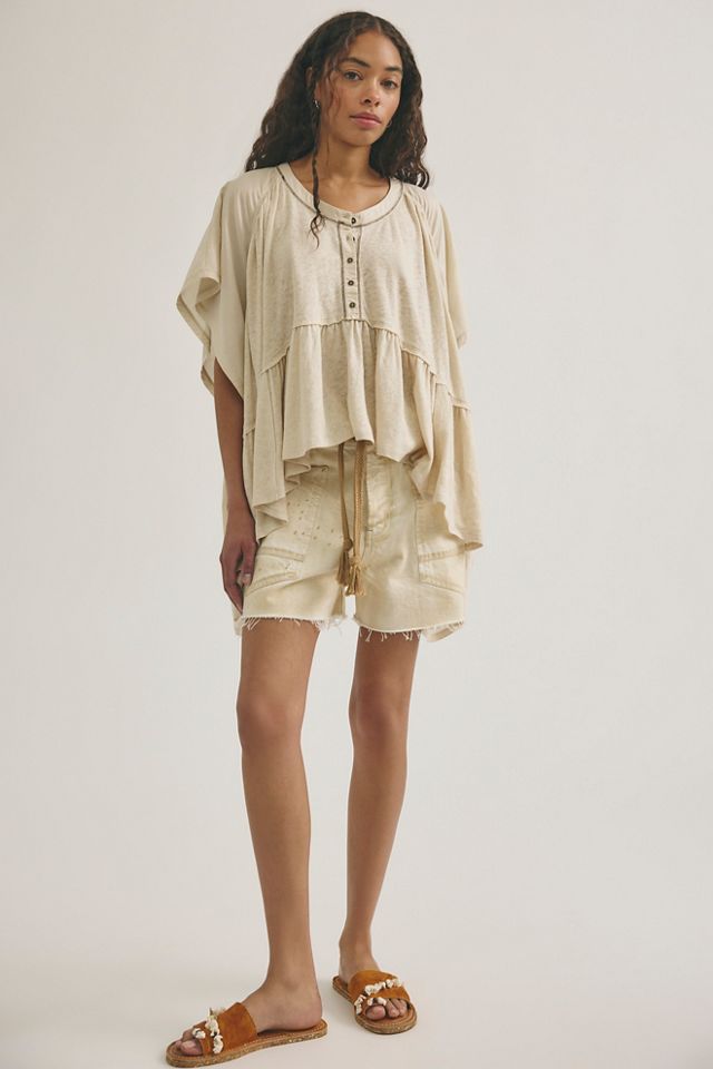 We The Free Daisy Chain Cotton-Linen Henley #2