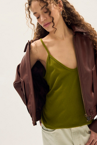 We The Free Under The Sun Jersey Tank Top at Free People in Green, Size: L
