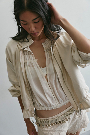 Женская куртка Free People Devon Solid Balloon, цвет: Sandshore — фото 8