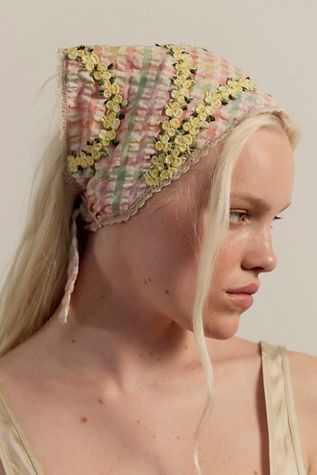 Foulard à cheveux en crochet Lulu