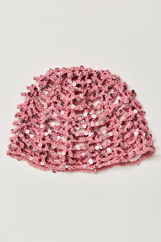 Mila Sequin Disco Crochet Skull Cap