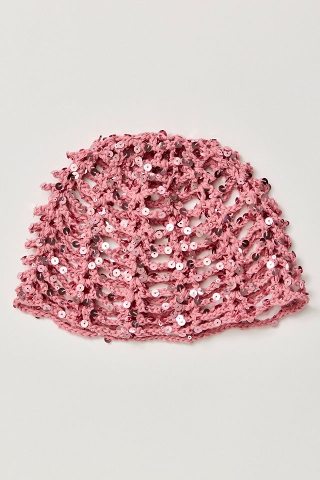 Bonnet Disco à Sequins Crochet Tête de Mort Mila #2