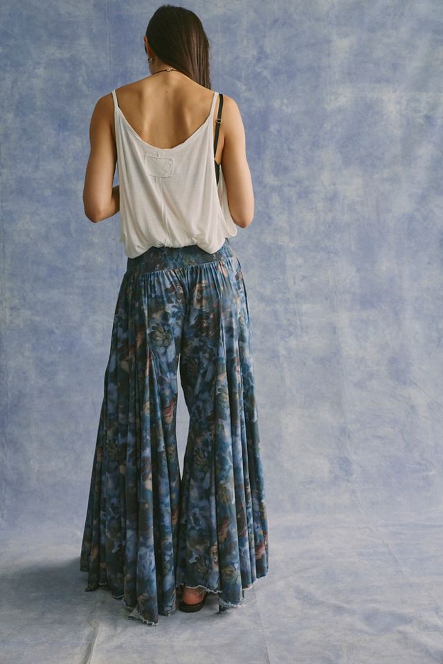 Fallen Star Printed Wide-Leg Pants #1