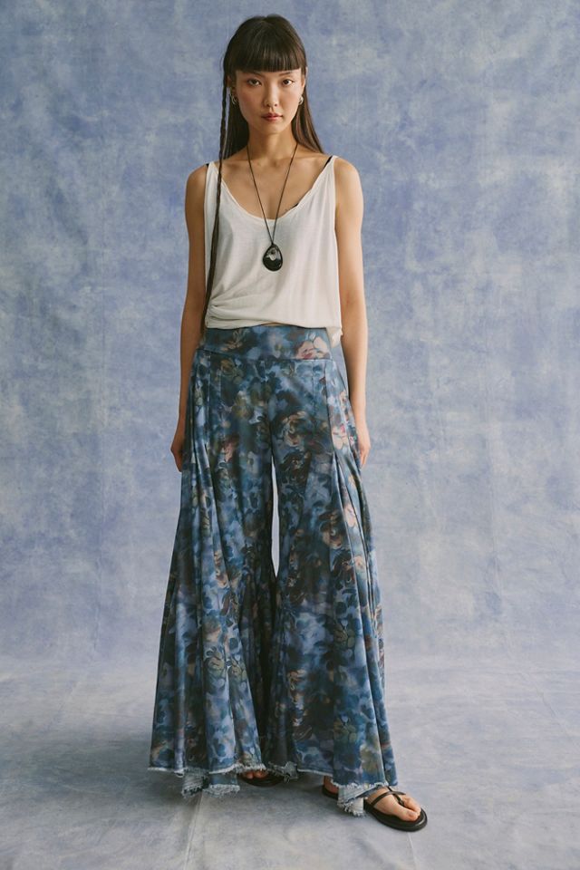 Fallen Star Printed Wide-Leg Pants #2