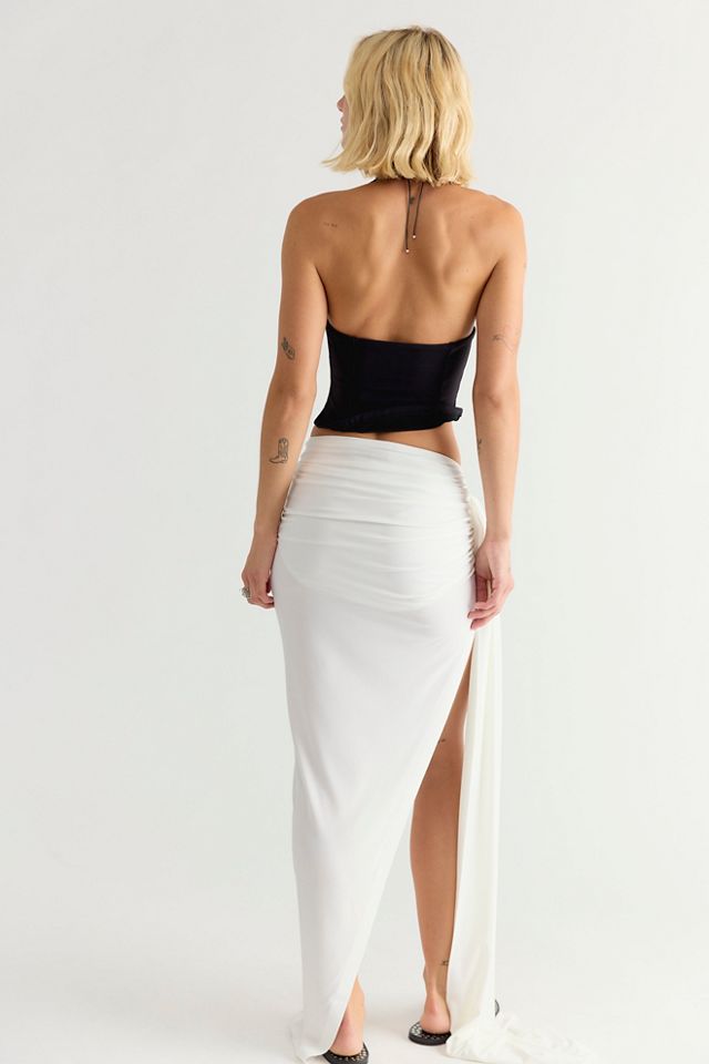 Norma Kamali Diana Bow Long Skirt #1