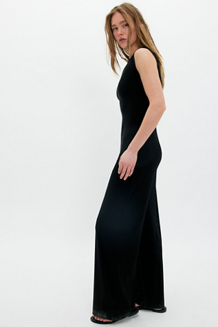 Norma Kamali Sleeveless Jumpsuit at Free People in Black, Size: S