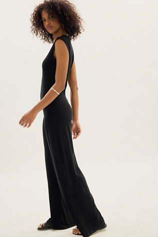 Norma Kamali Sleeveless Jumpsuit at Free People in Black, Size: L