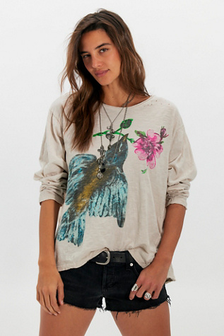 Magnolia Pearl Messenger Viggo Long Sleeve Tee | Free People
