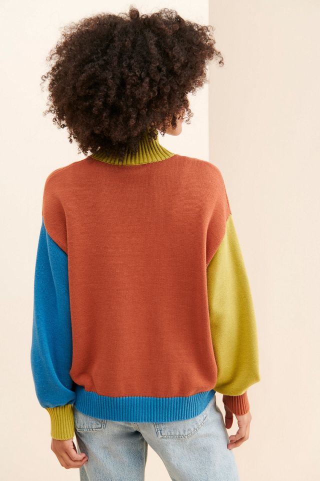 Back Beat Co. Colorblock Turtleneck Pullover #1
