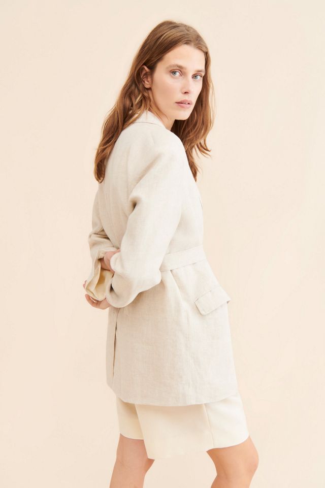 ALOHAS Oversized Kayla Linen Blazer #1