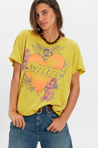 Magnolia Pearl Willie Admiration Tee at Free People in Yellow