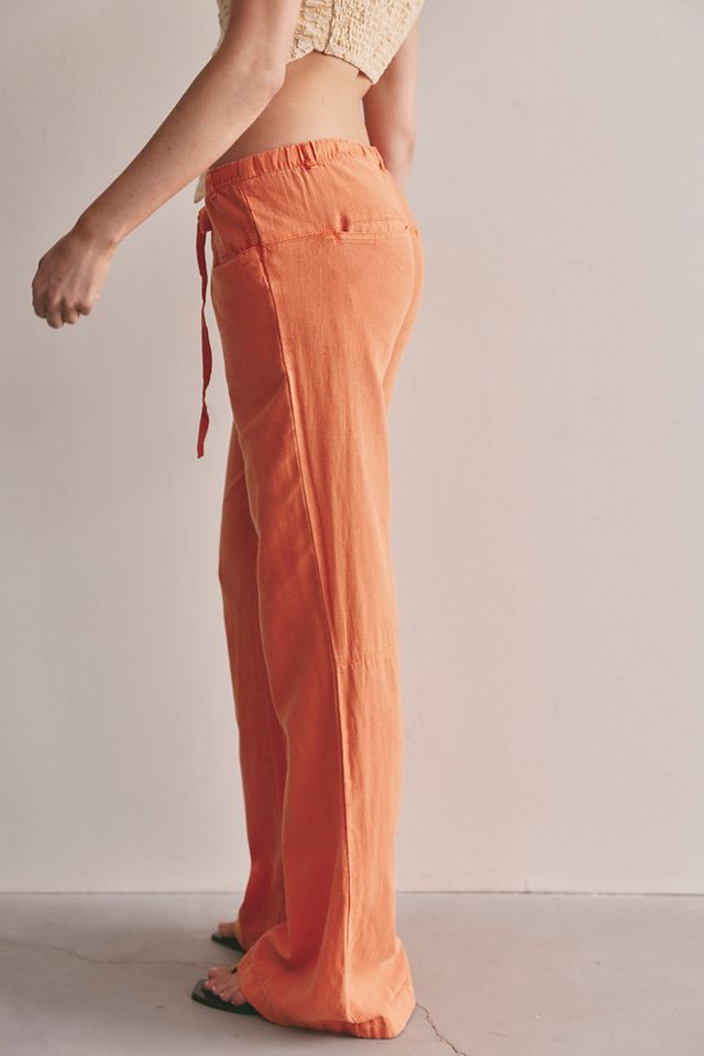 Break The Ice Linen Slouch Flare Pants #3