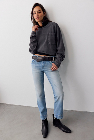 We The Free Leona Low-Rise Twisted Slim Jeans