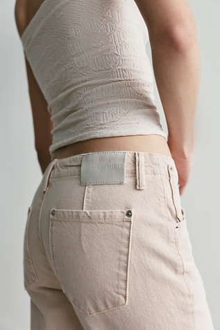 Женские джинсы We The Free Leona Low-Rise Twisted Slim, цвет: Розовый — фото 5