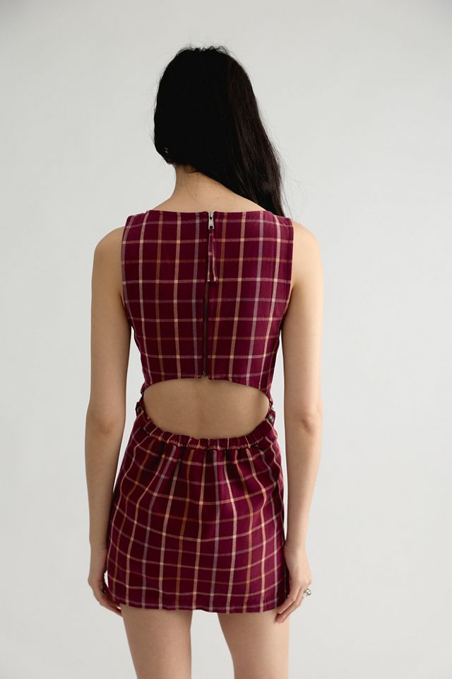 Atlas Plaid Mini Dress #1