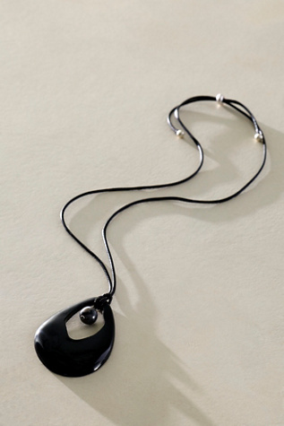 Kori Pendant Necklace at Free People in Black & Onyx