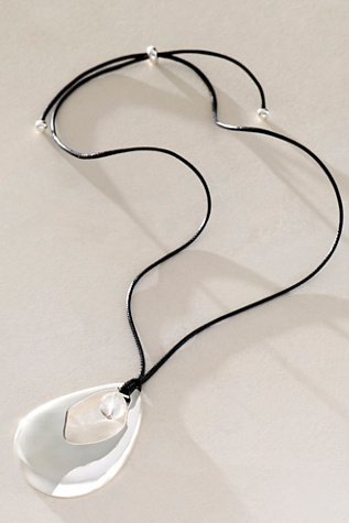 Kori Pendant Necklace by Free People in Black