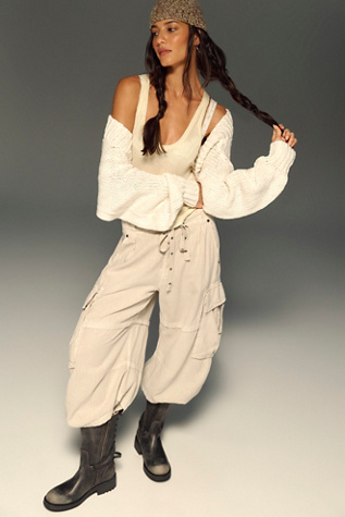 We The Free Reef Curved Linen Cargo Pants