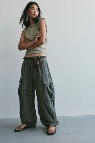 Pantalon cargo en lin courbé Reef We The Free