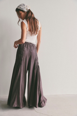 Женские брюки Free People Swept Off Solid, цвет: Шоколадный сливовый — фото 2