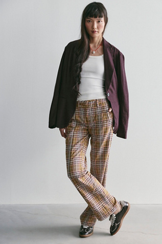 Set On You Slim Yarn-Dye Trousers