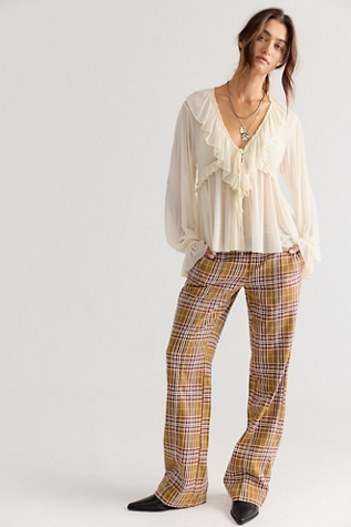 Set On You Slim Yarn-Dye Trousers