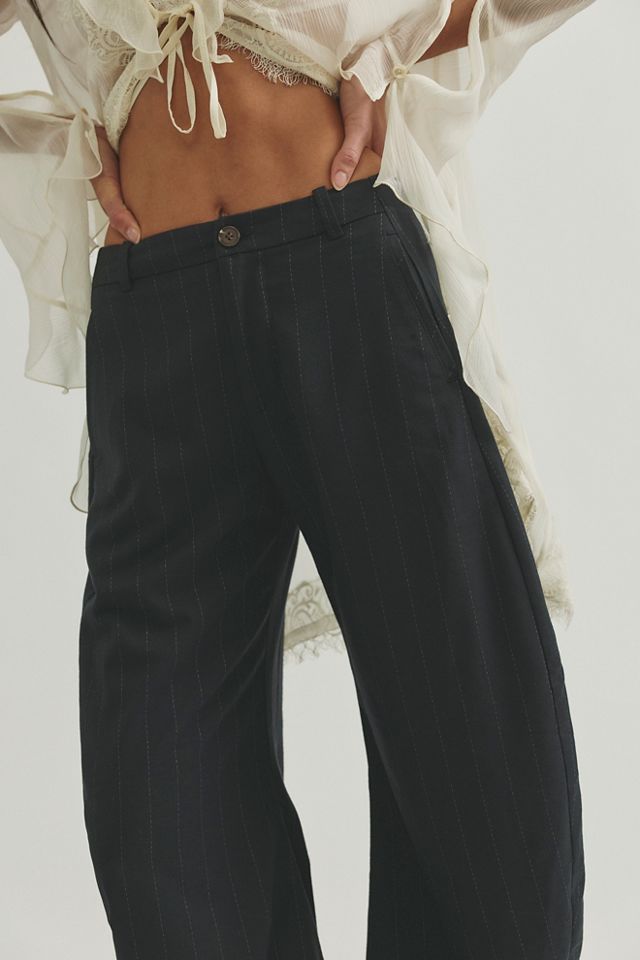 Spotlight Menswear Striped Barrel Trousers #2