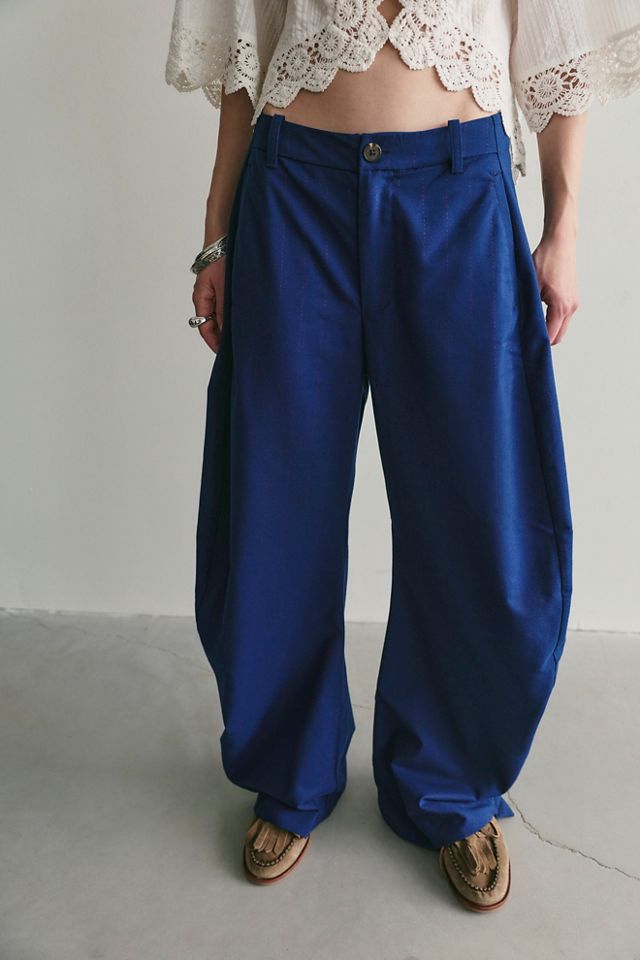 Spotlight Menswear Striped Barrel Trousers #2