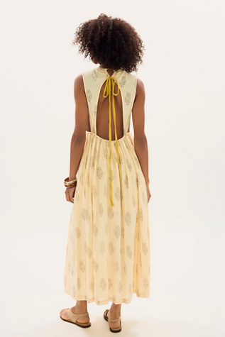 Женское платье Free People Driftwood Maxi, цвет: Белый комбинированный — фото 6