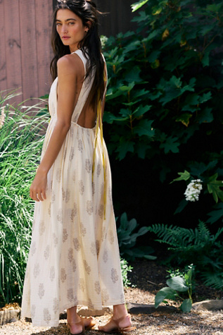Женское платье Free People Driftwood Maxi, цвет: Белый комбинированный — фото 2