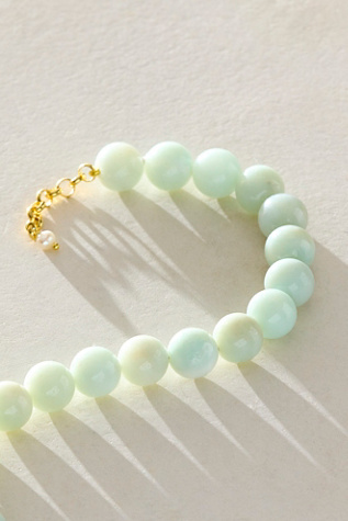 Женские браслеты на ногу Free People Paloma Semiprecious Stone, цвет: Amazonite — фото 2