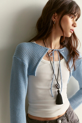 Clarissa Tassel Necklace by Free People in Black