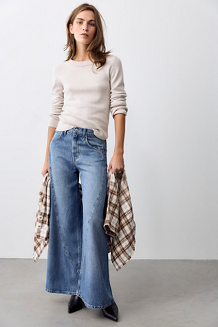 Женские джинсы We The Free Haven Twisted Wide-Leg, цвет: Camden — фото 1