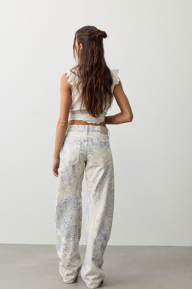 We The Free Fable Printed Twisted Jeans #3